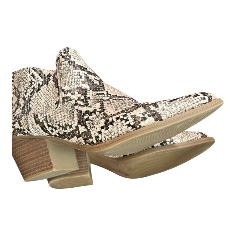 A.N.A. Memory Foam Booties D Snake Ankle Boots size 8.5 Slip-on Multicolored - Picture 5 of 8